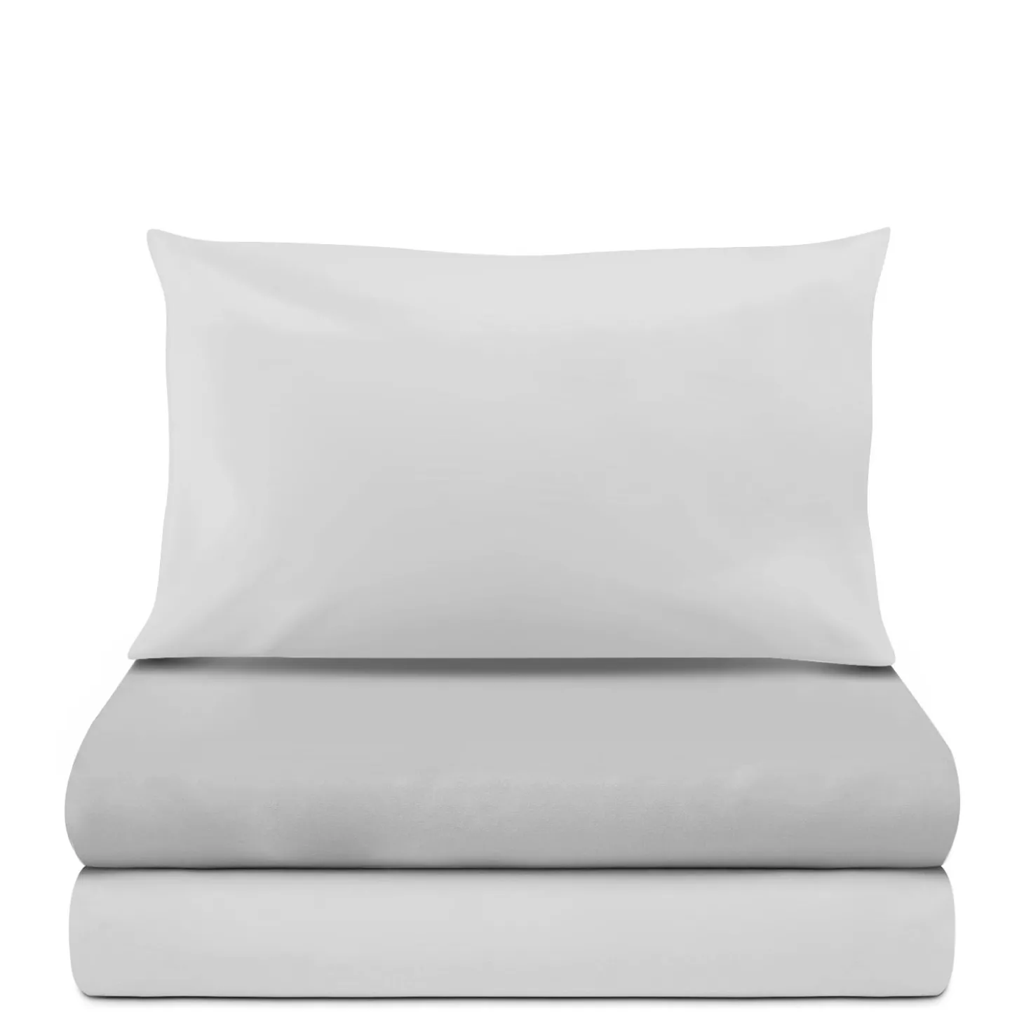 Completo letto singolo cotone grigio chiaro Nicoletta