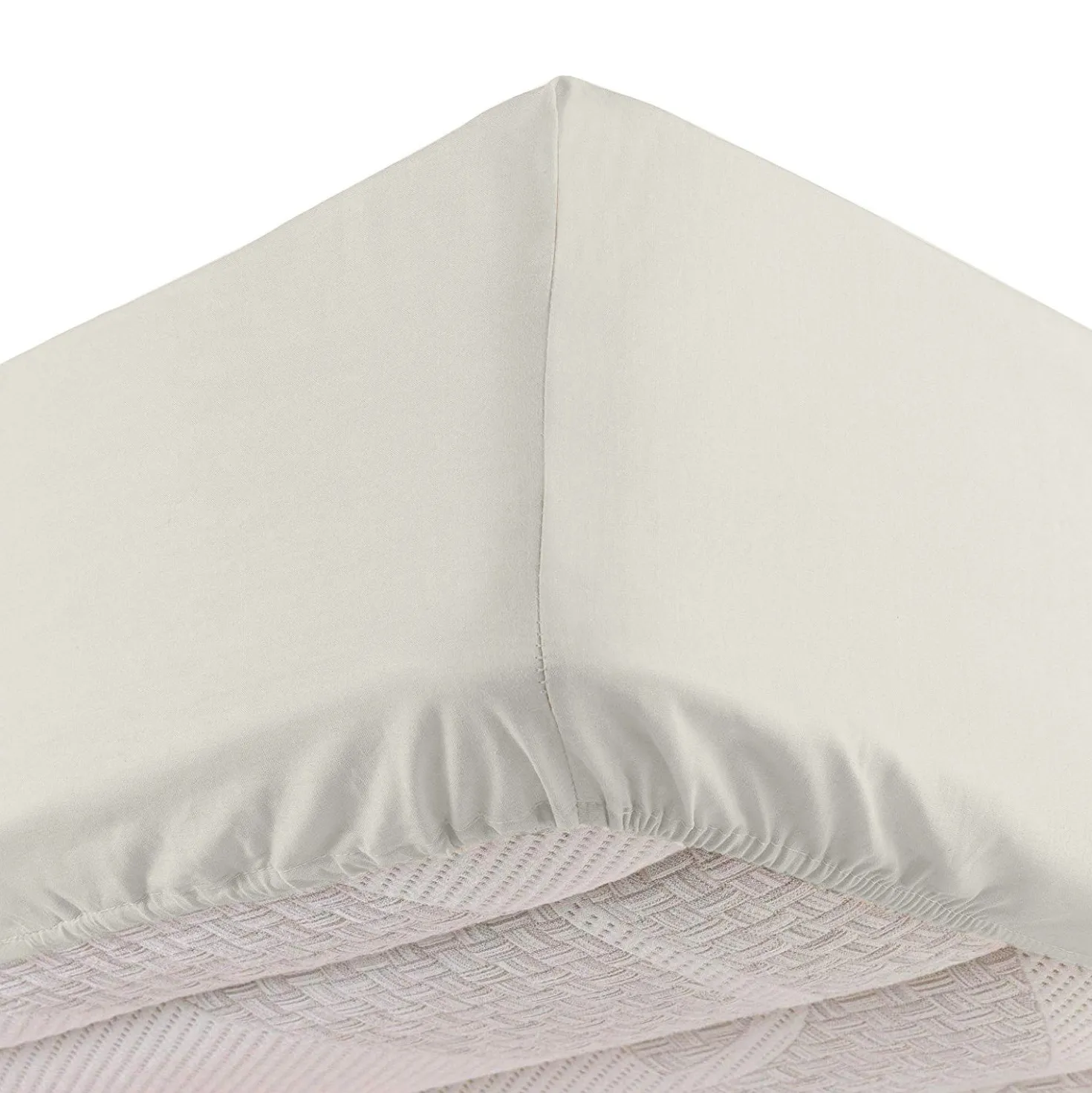 Completo letto singolo cotone righe beige