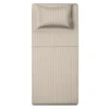 Completo letto singolo policotone righe sabbia