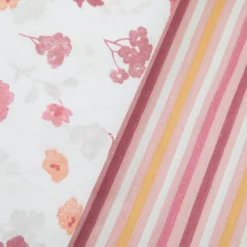 Completo letto una piazza e mezza stampa fiorellini rosa