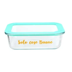 Contenitore alimentare in vetro borosilicato 1 L Color Bloom