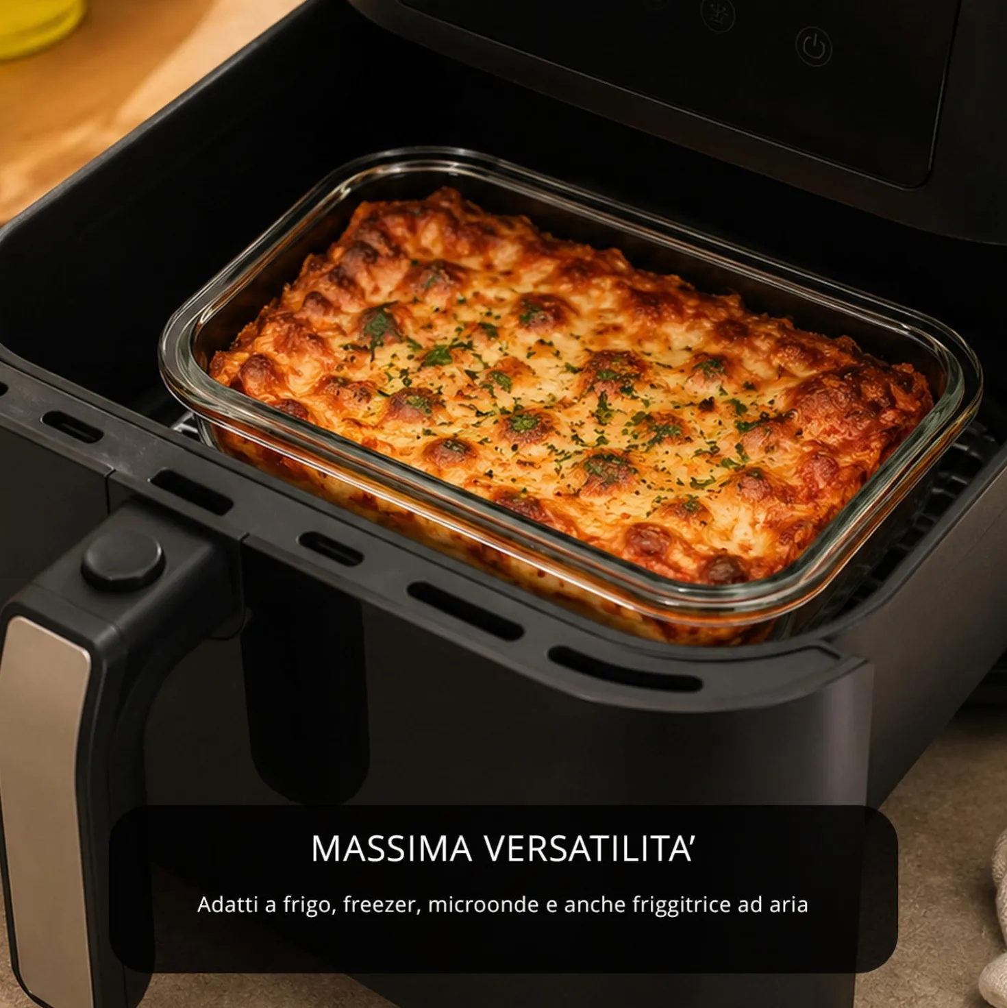Contenitore alimentare 1,52 L vetro beige