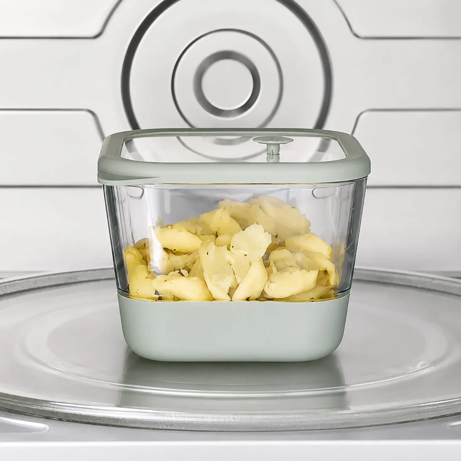 Contenitore alimentare quadrato vetro 1,35 L Siliglass