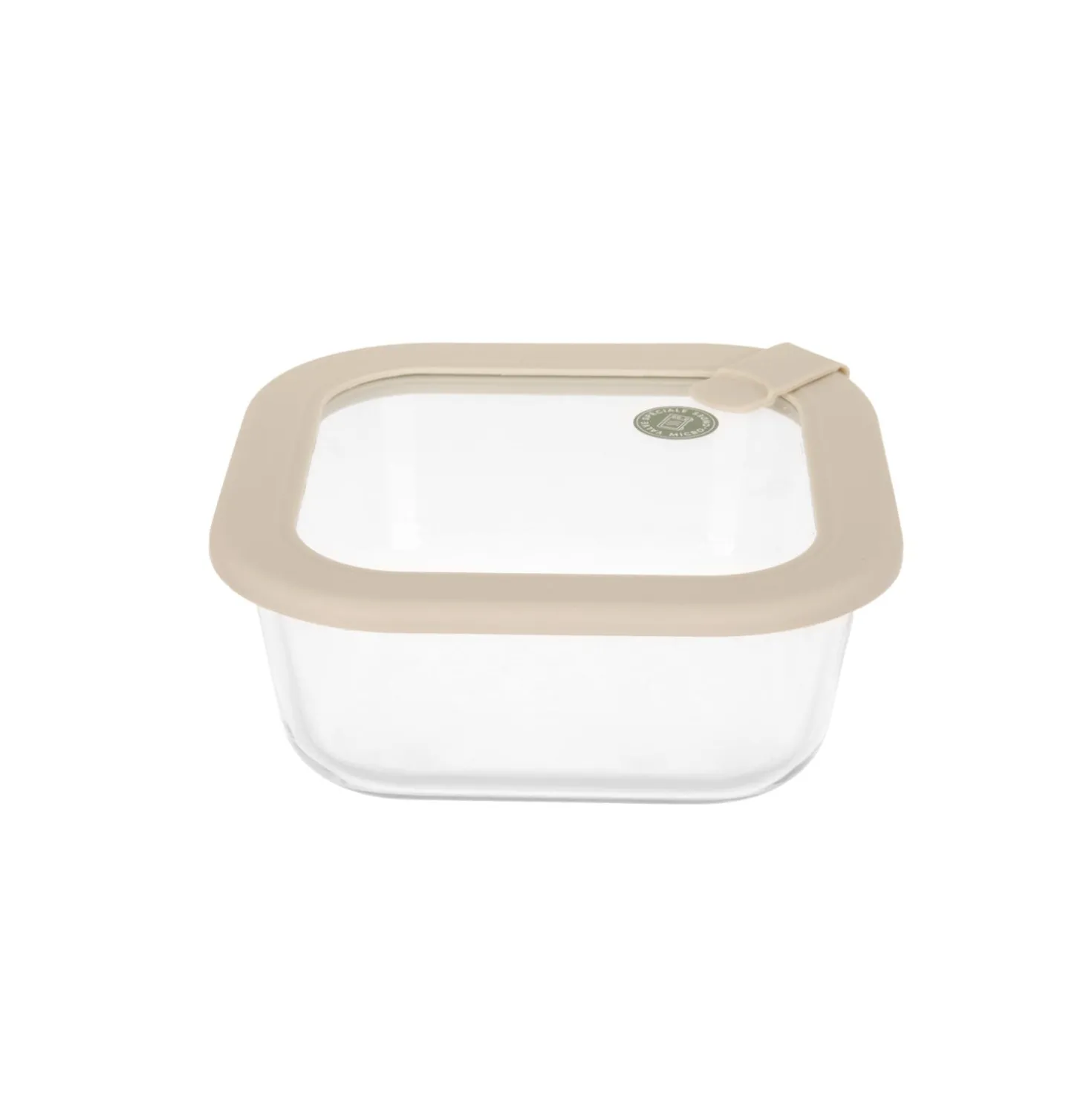 Contenitore alimentare quadrato vetro 800 ml Sileat