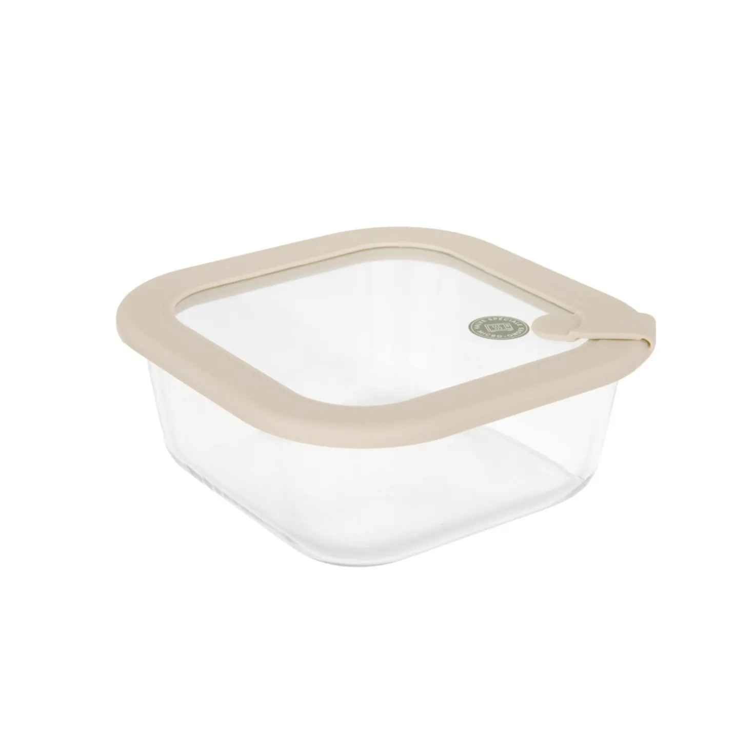 Contenitore alimentare quadrato vetro 800 ml Sileat