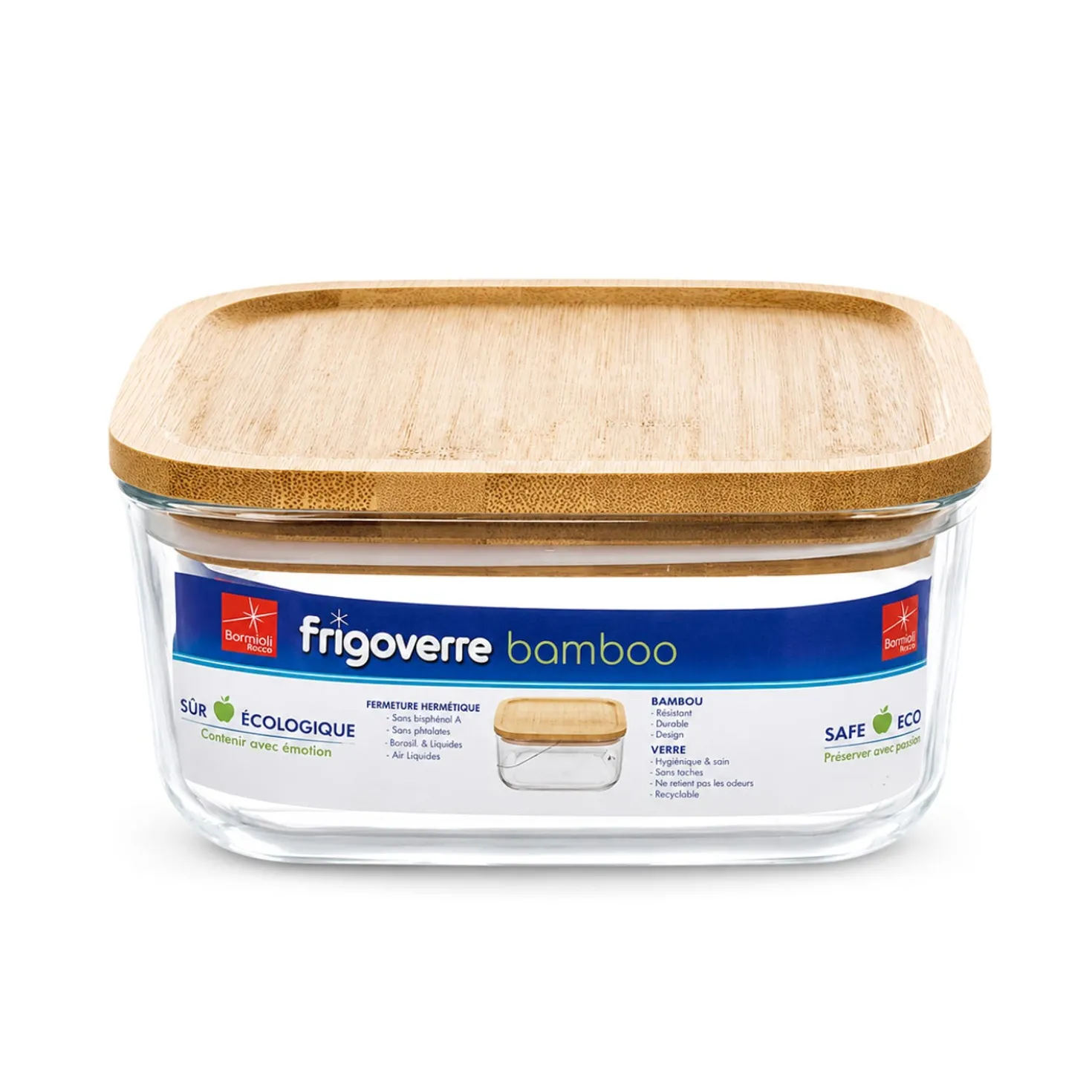 Contenitore alimentare vetro 10x10 cm Frigoverre