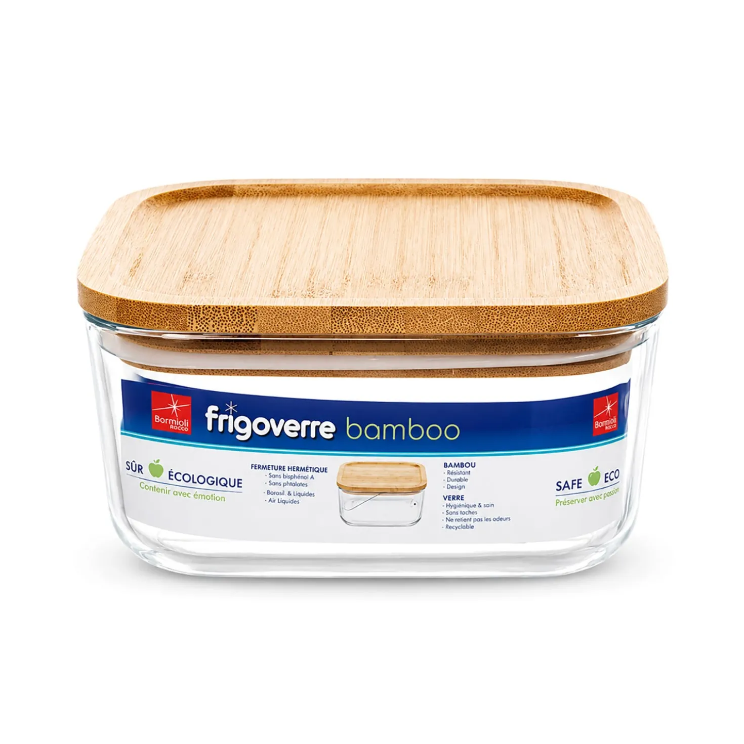 Contenitore alimentare vetro 15x15 cm Frigoverre