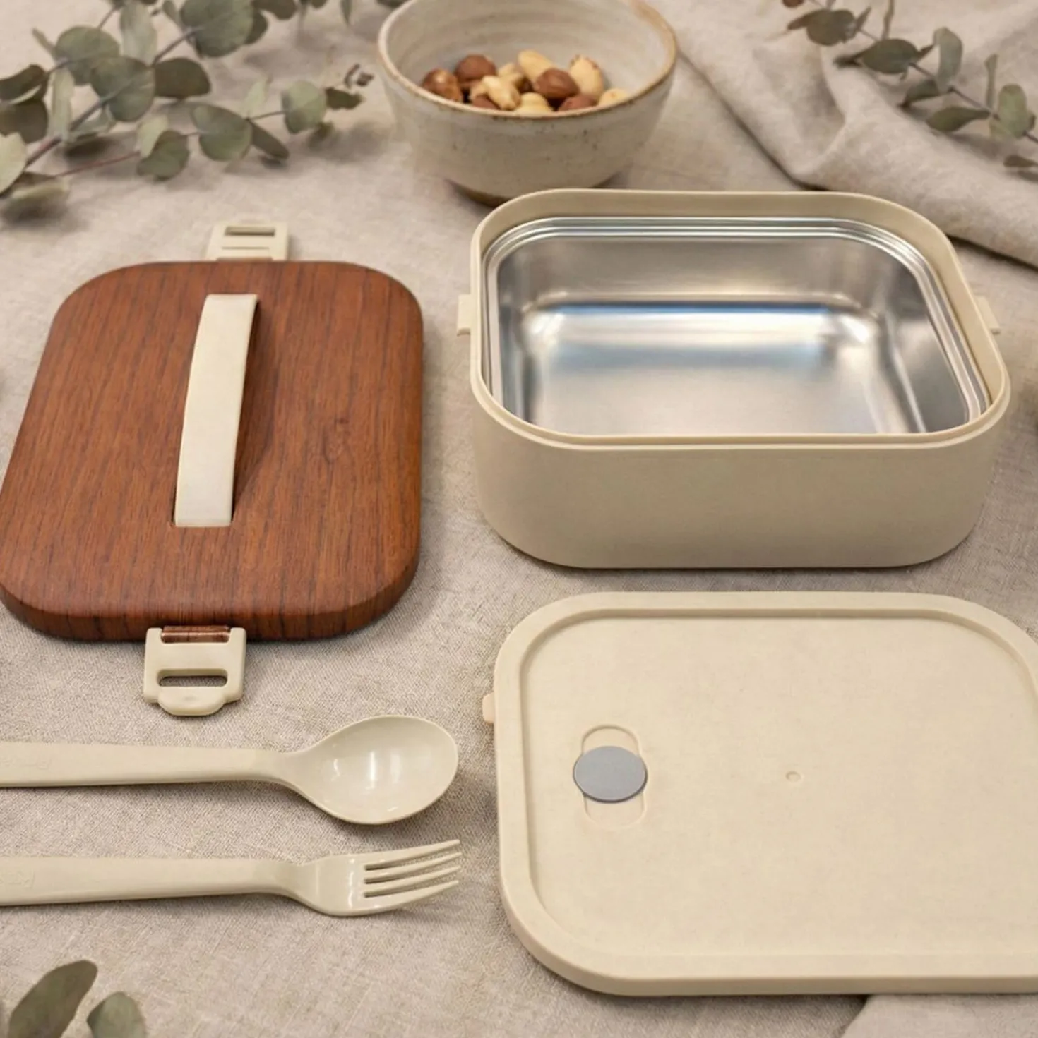 Contenitore lunch box crema