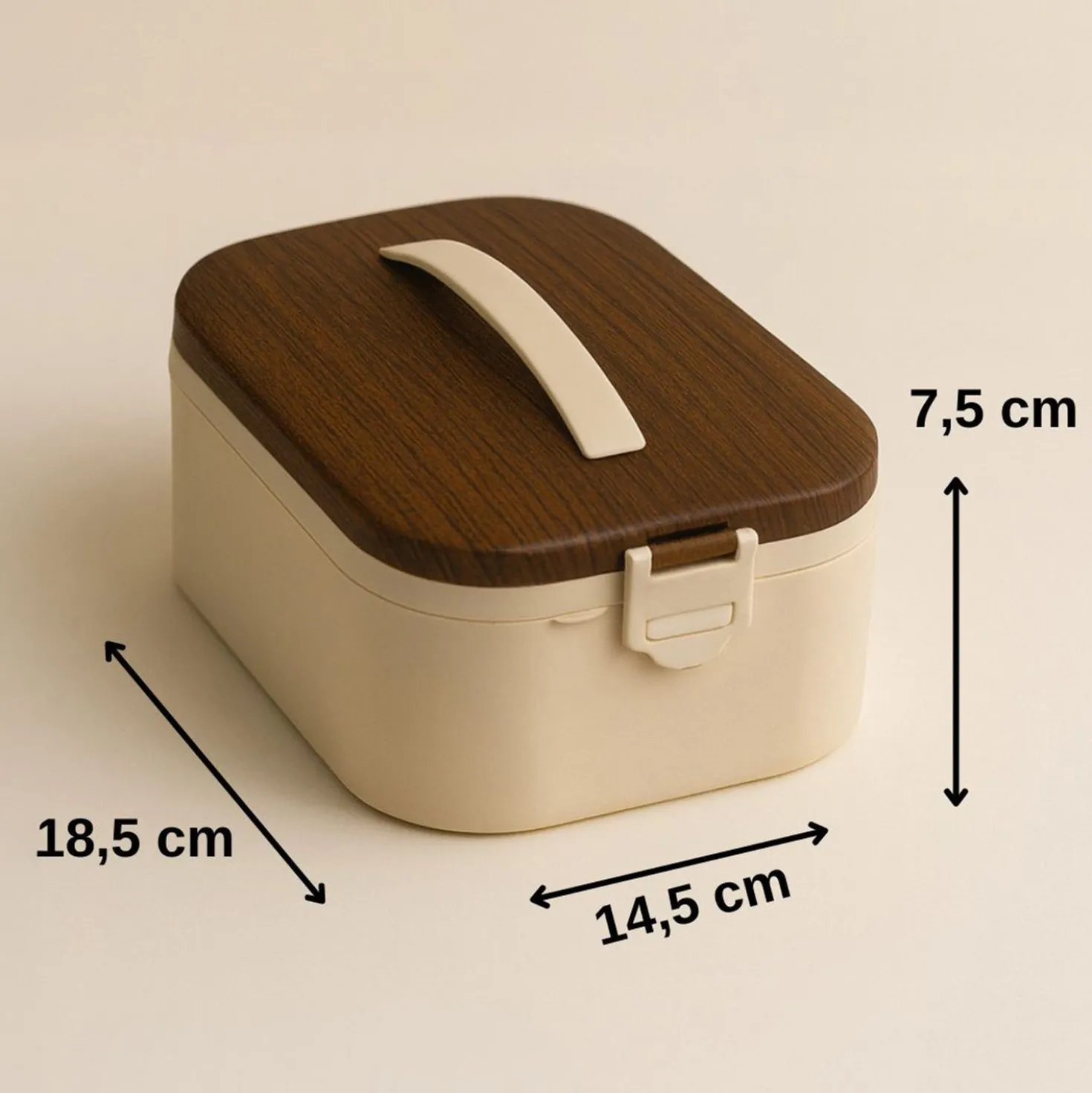 Contenitore lunch box crema