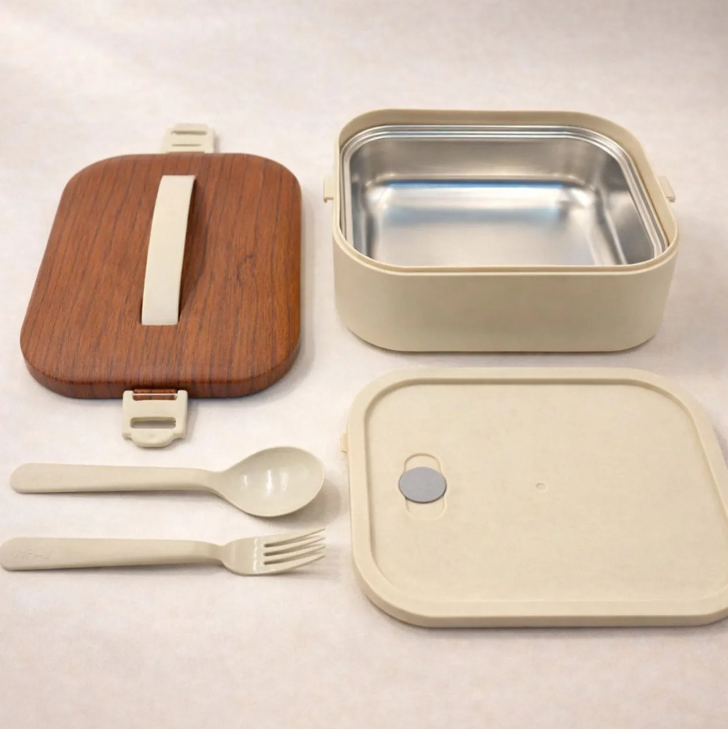Contenitore lunch box crema