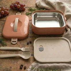 Contenitore lunch box rosa