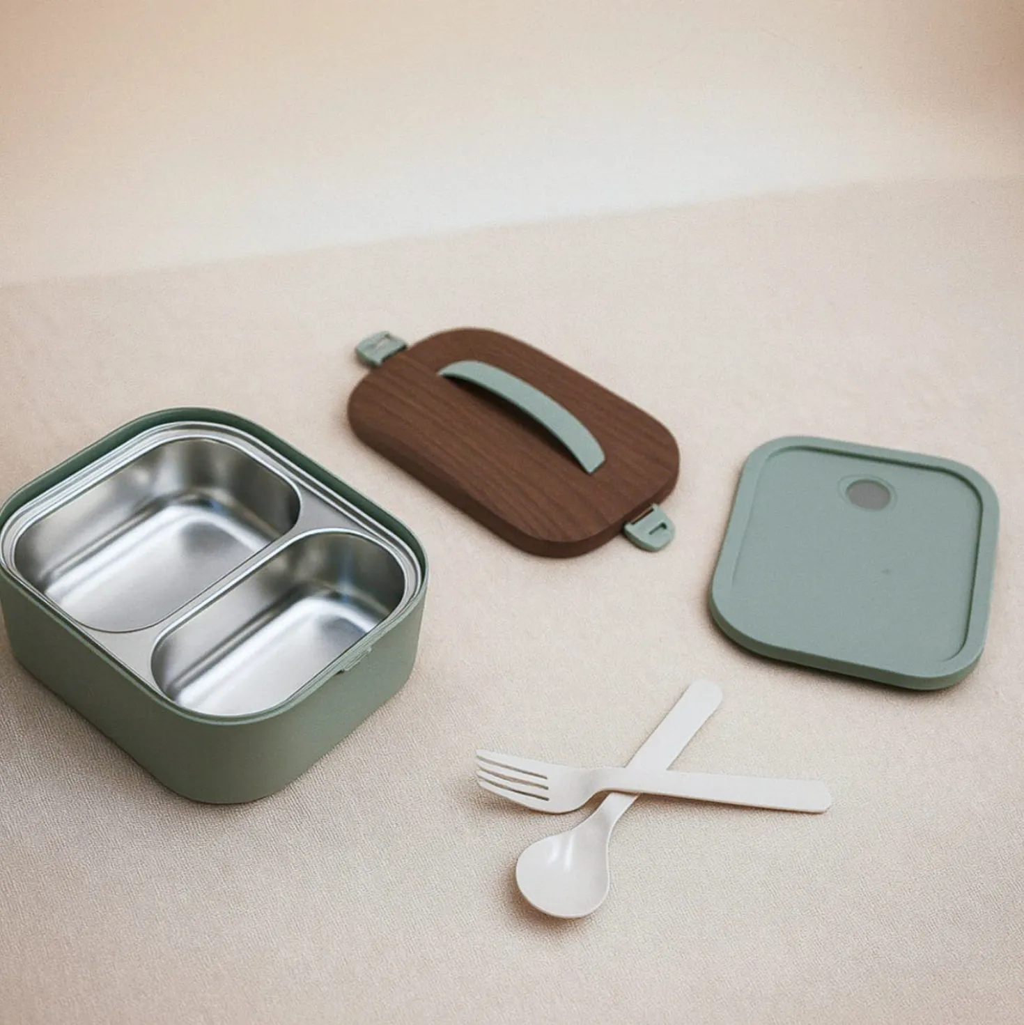 Contenitore lunch box verde