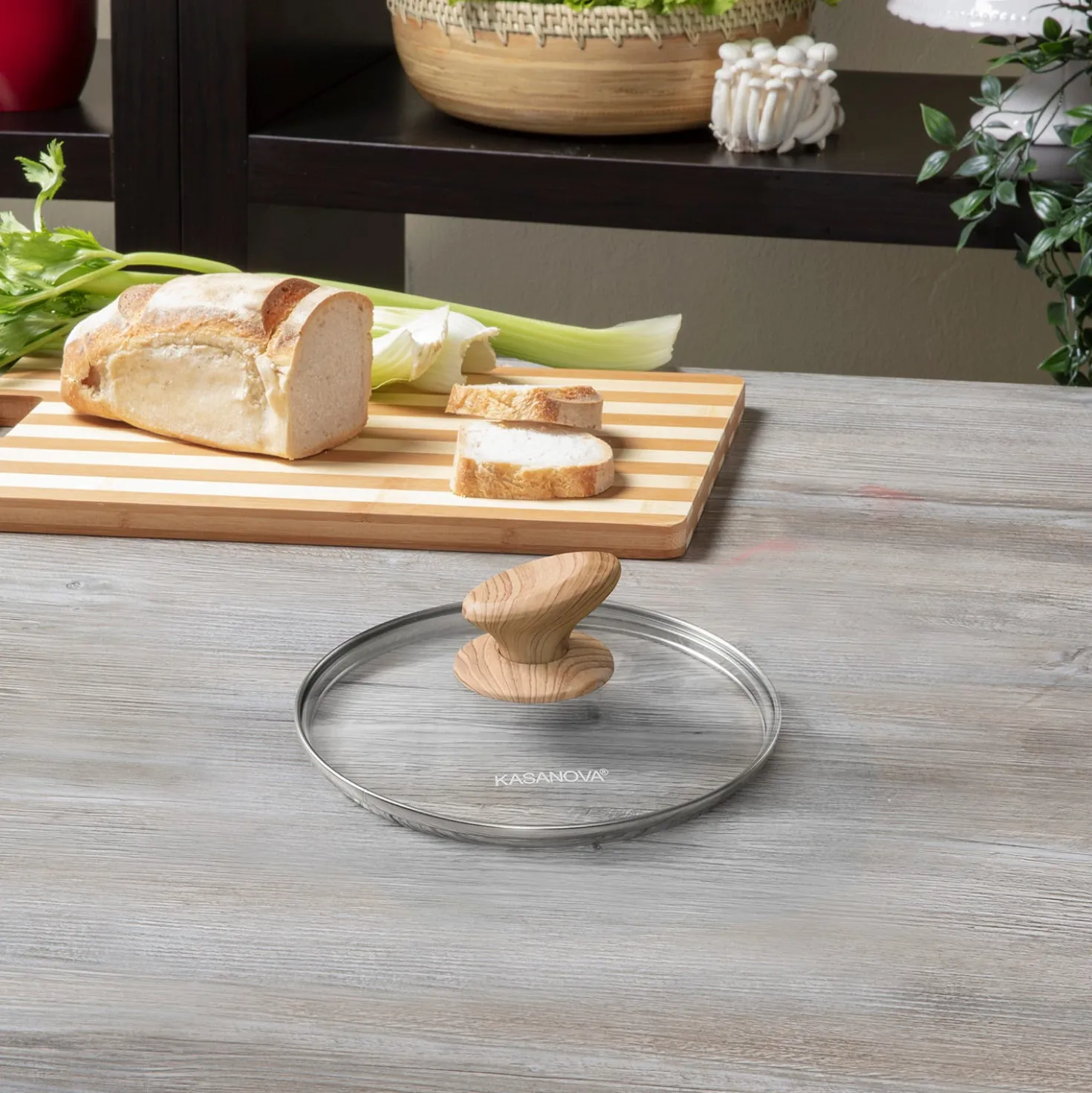 Coperchio 18 cm in vetro Black Stone