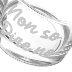 Coppetta in vetro 190 ml scritta Non so dire di no