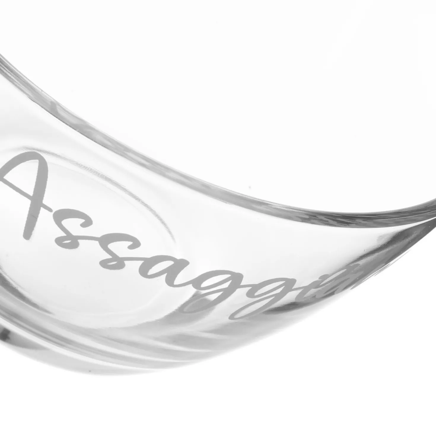 Coppetta vetro scritta Assaggiami 450 ml