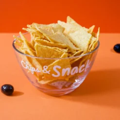 Coppetta vetro scritta Chips e Snack 680 ml