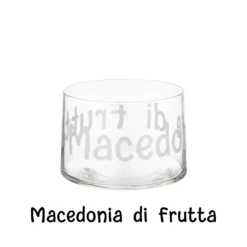 Coppetta vetro scritta Macedonia 460 ml