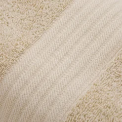 Coppia asciugamani viso e ospite spugna beige