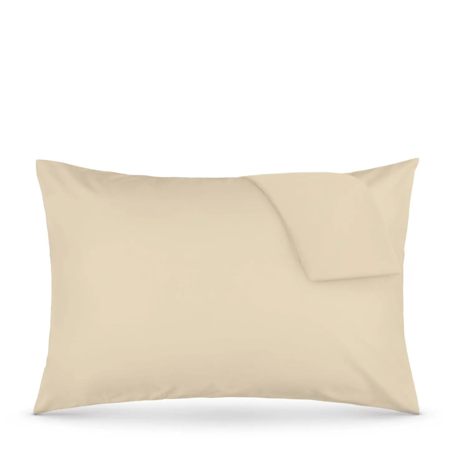 Coppia federe cotone beige