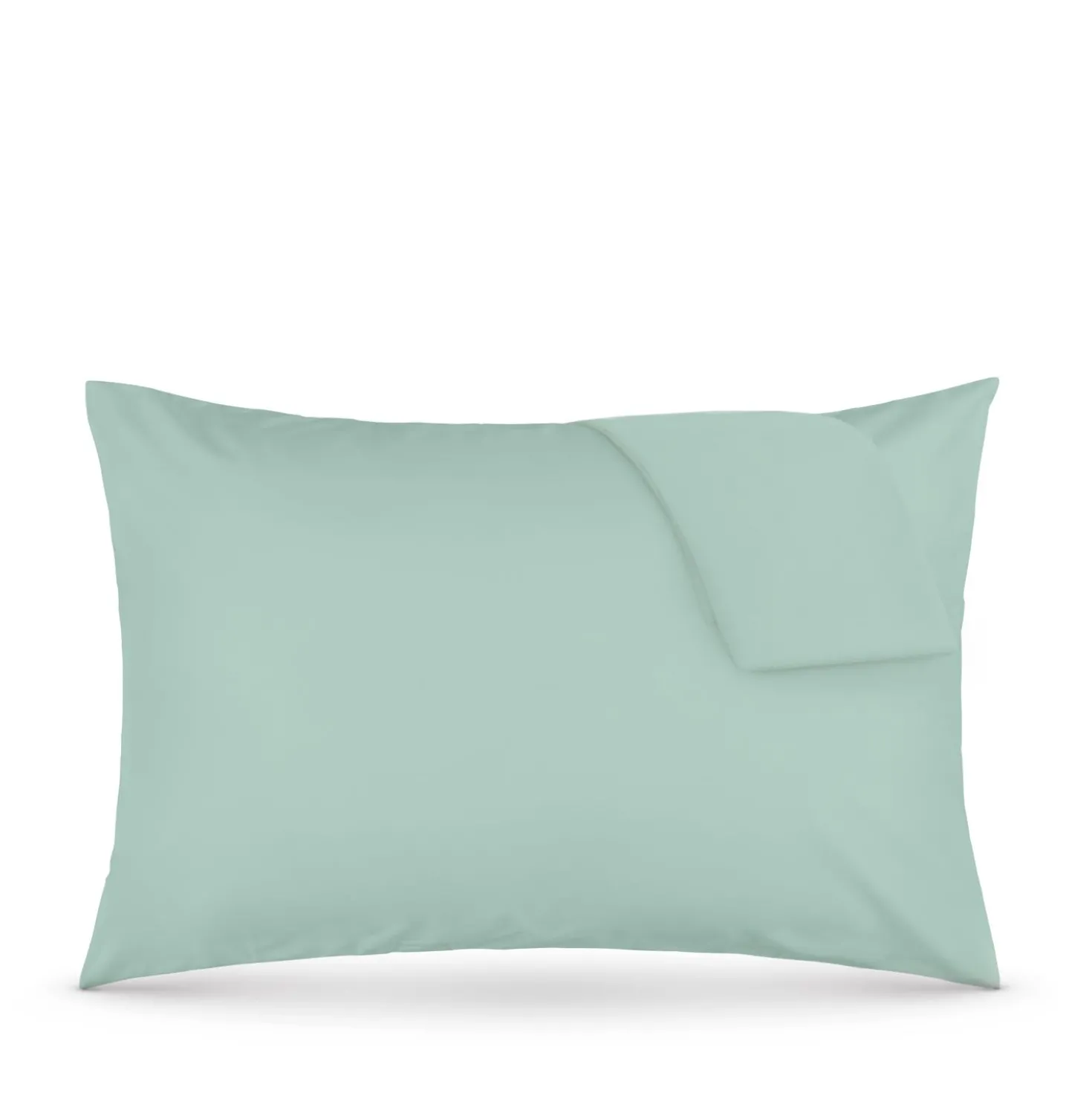 Coppia federe cotone verde
