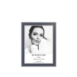 Cornice blu con Argento Miro Silver, per foto da 13x18 cm