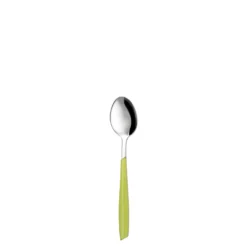 Cucchiaino caffè sfuso verde in acciaio inox Silhouette