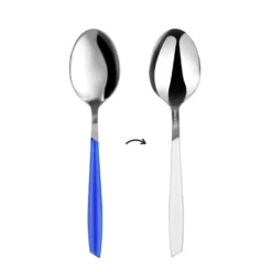 Cucchiaio da tavola sfuso bicolore blu e bianco