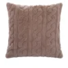 Cuscino arredo cammello jaquard sherpa 45x45 cm
