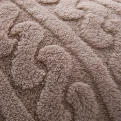 Cuscino arredo cammello jaquard sherpa 45x45 cm