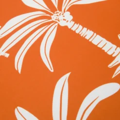 Cuscino arredo idrorepellente 40x40 cm palme arancio
