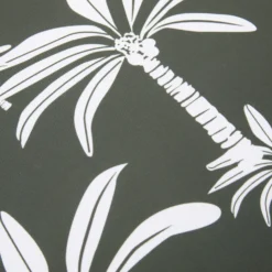 Cuscino arredo idrorepellente 40x40 cm palme grigio
