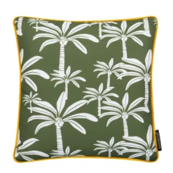 Cuscino arredo idrorepellente 50x50 cm palme verde
