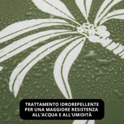 Cuscino arredo idrorepellente 40x40 cm palme verde