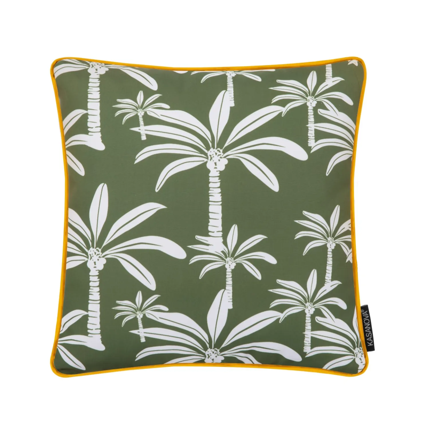 Cuscino arredo idrorepellente 40x40 cm palme verde