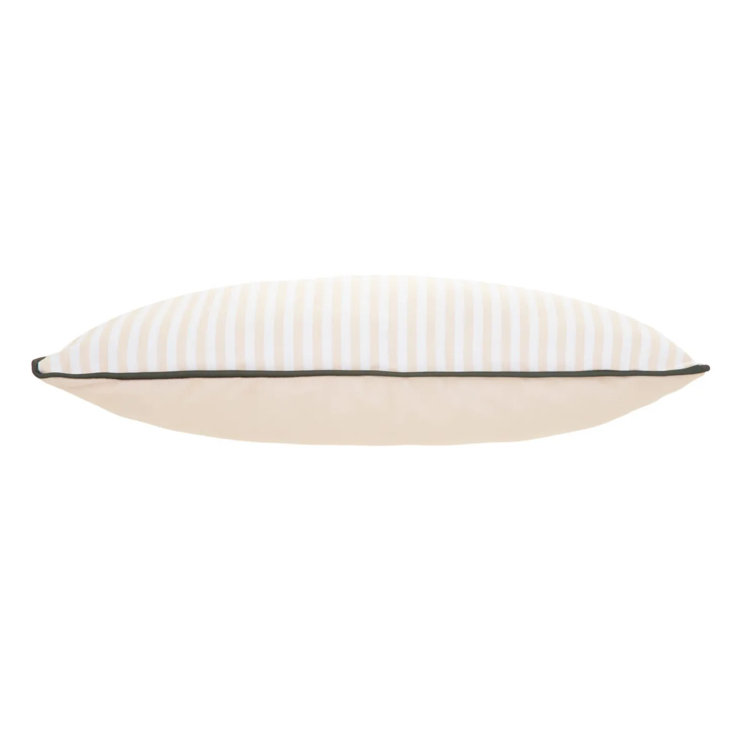 Cuscino arredo idrorepellente 30x50 cm righe beige