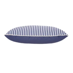 Cuscino arredo idrorepellente 30x50 cm righe blu