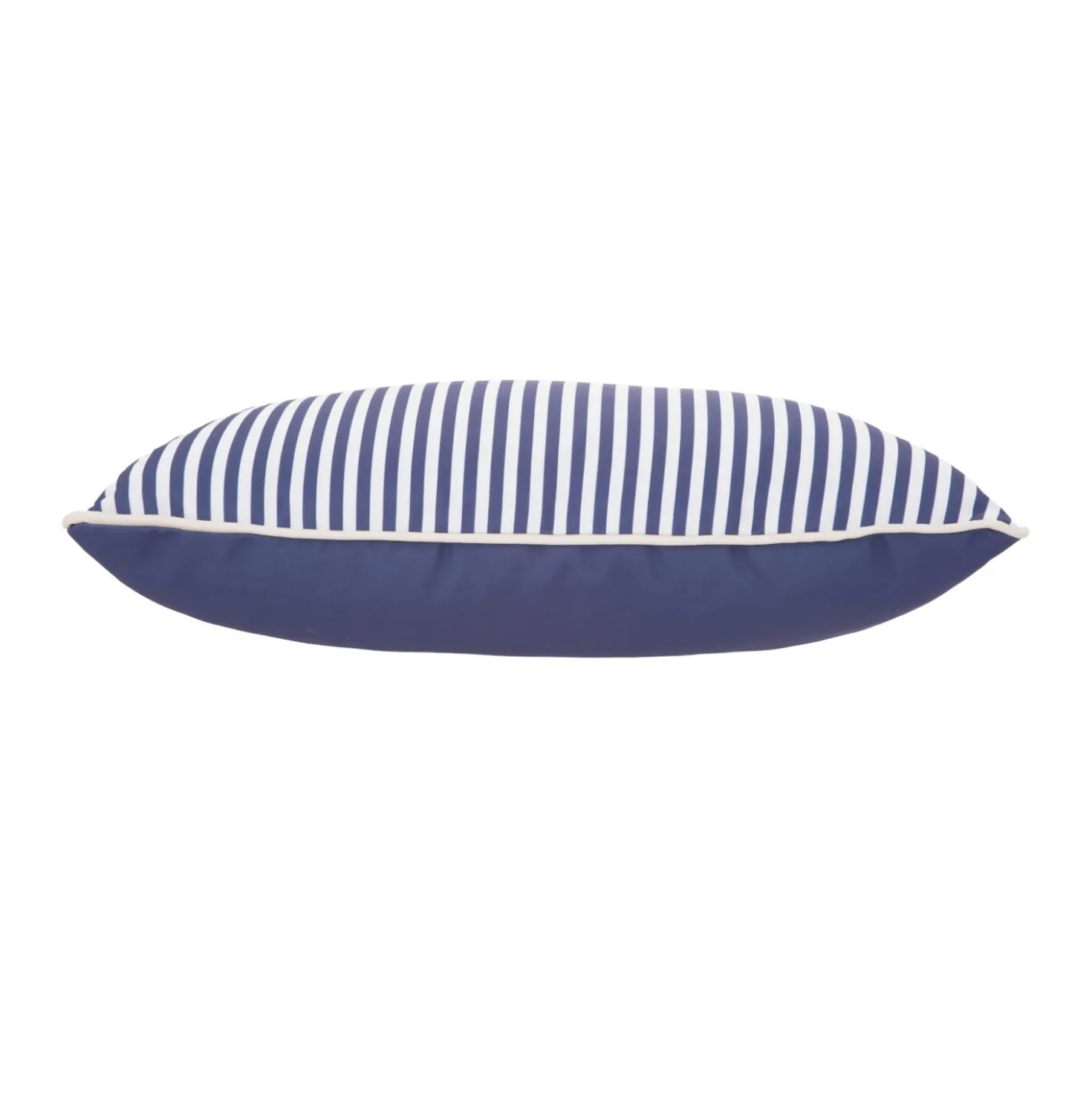 Cuscino arredo idrorepellente 30x50 cm righe blu