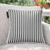 Cuscino arredo idrorepellente 30x30 cm righe grigio