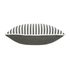 Cuscino arredo idrorepellente 30x30 cm righe grigio