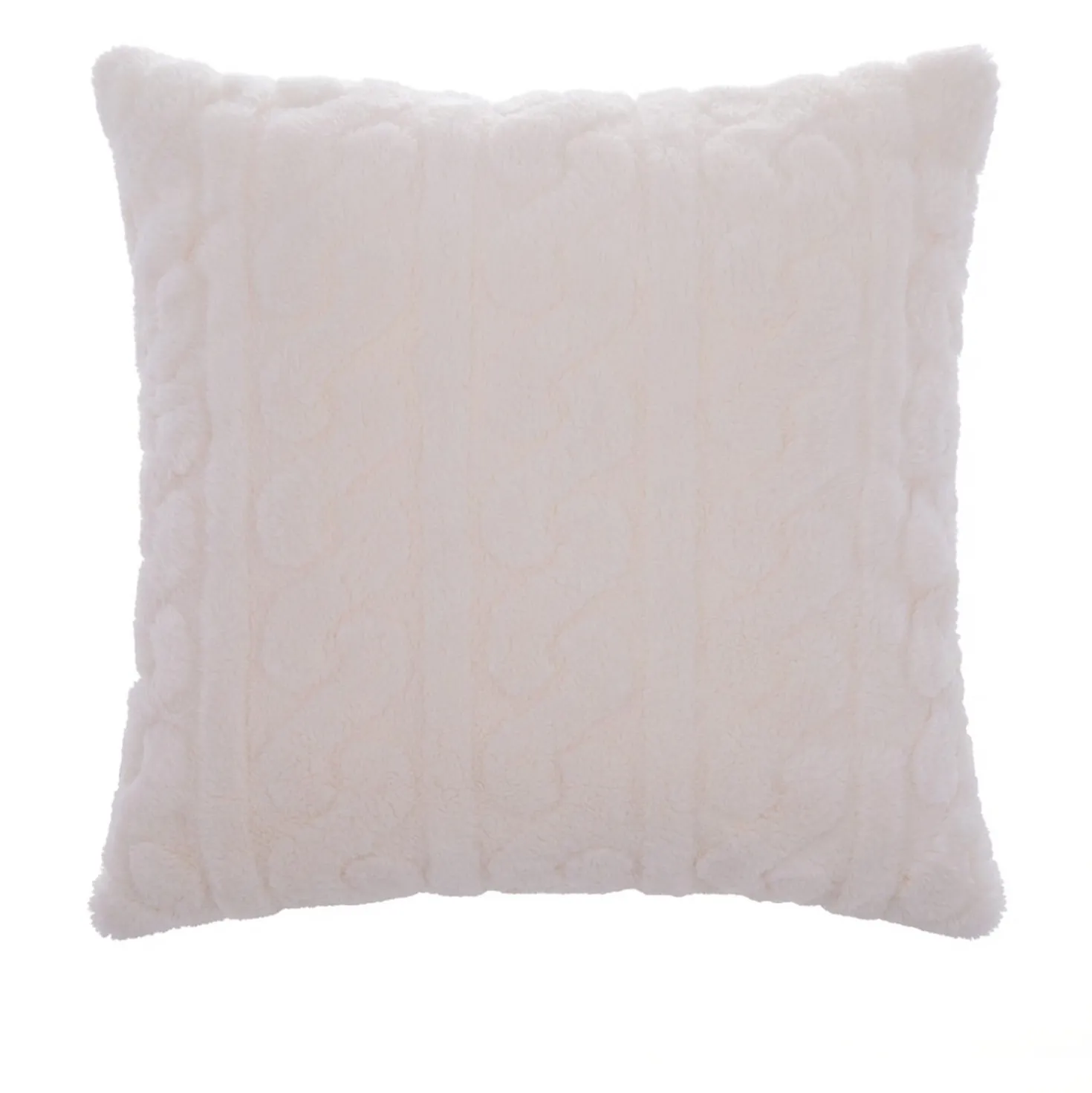 Cuscino arredo latte jaquard sherpa 45x45 cm