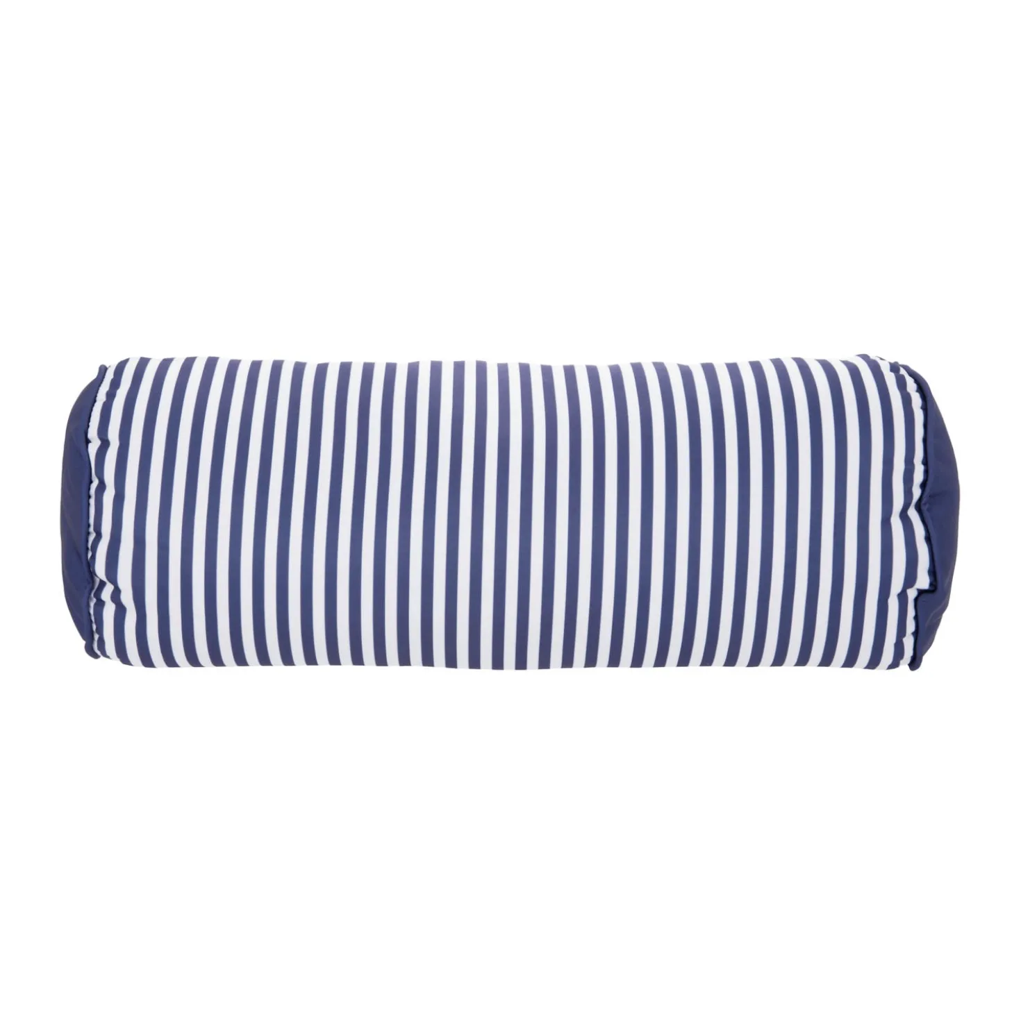 Cuscino cilindrico idrorepellente 18x50 cm righe blu