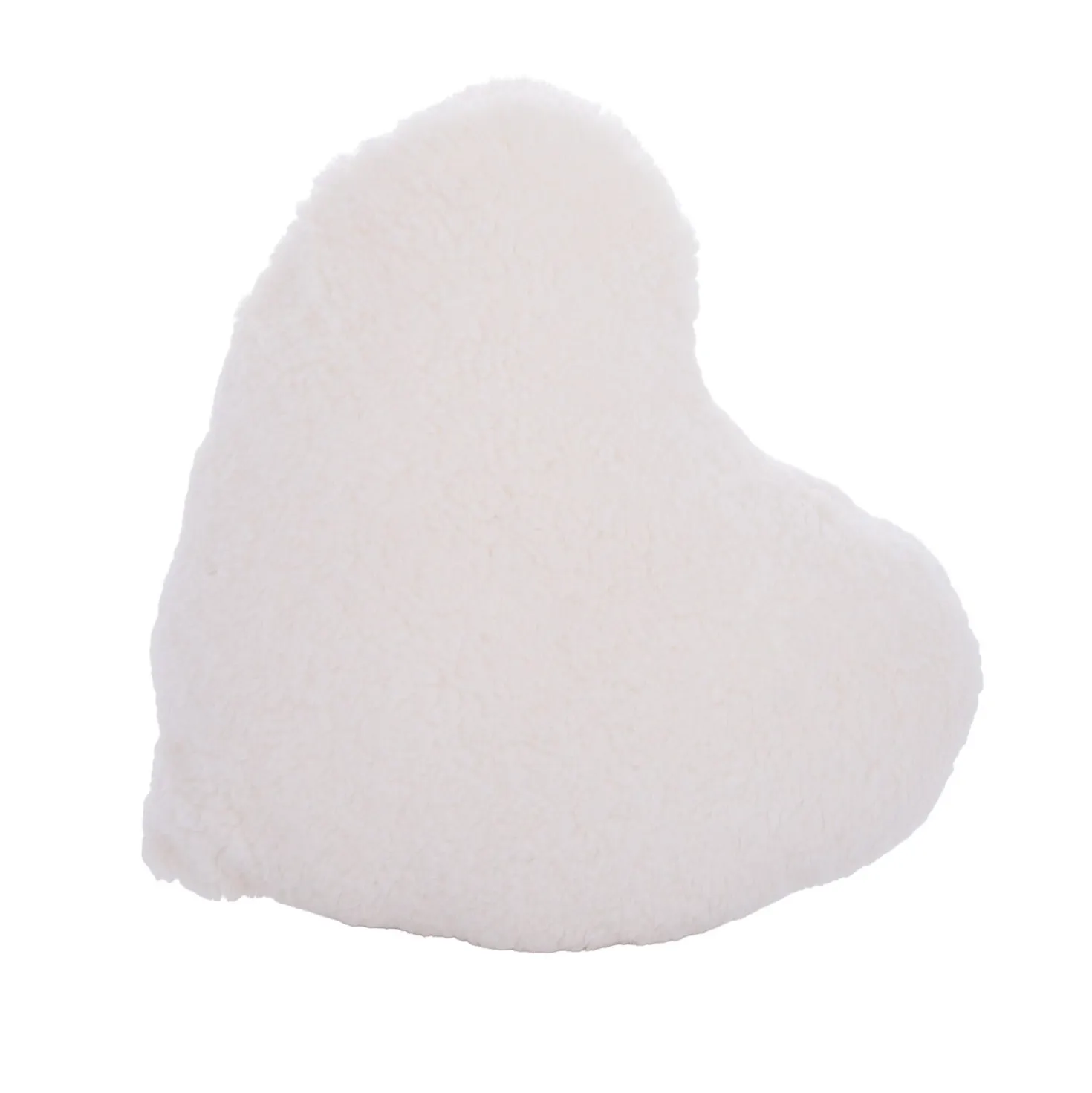 Cuscino cuore arredo latte sherpa 30x50 cm