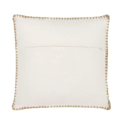 Cuscino divano beige 45x45 cm fiori