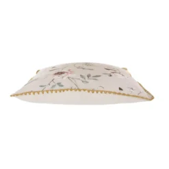 Cuscino divano beige 45x45 cm fiori