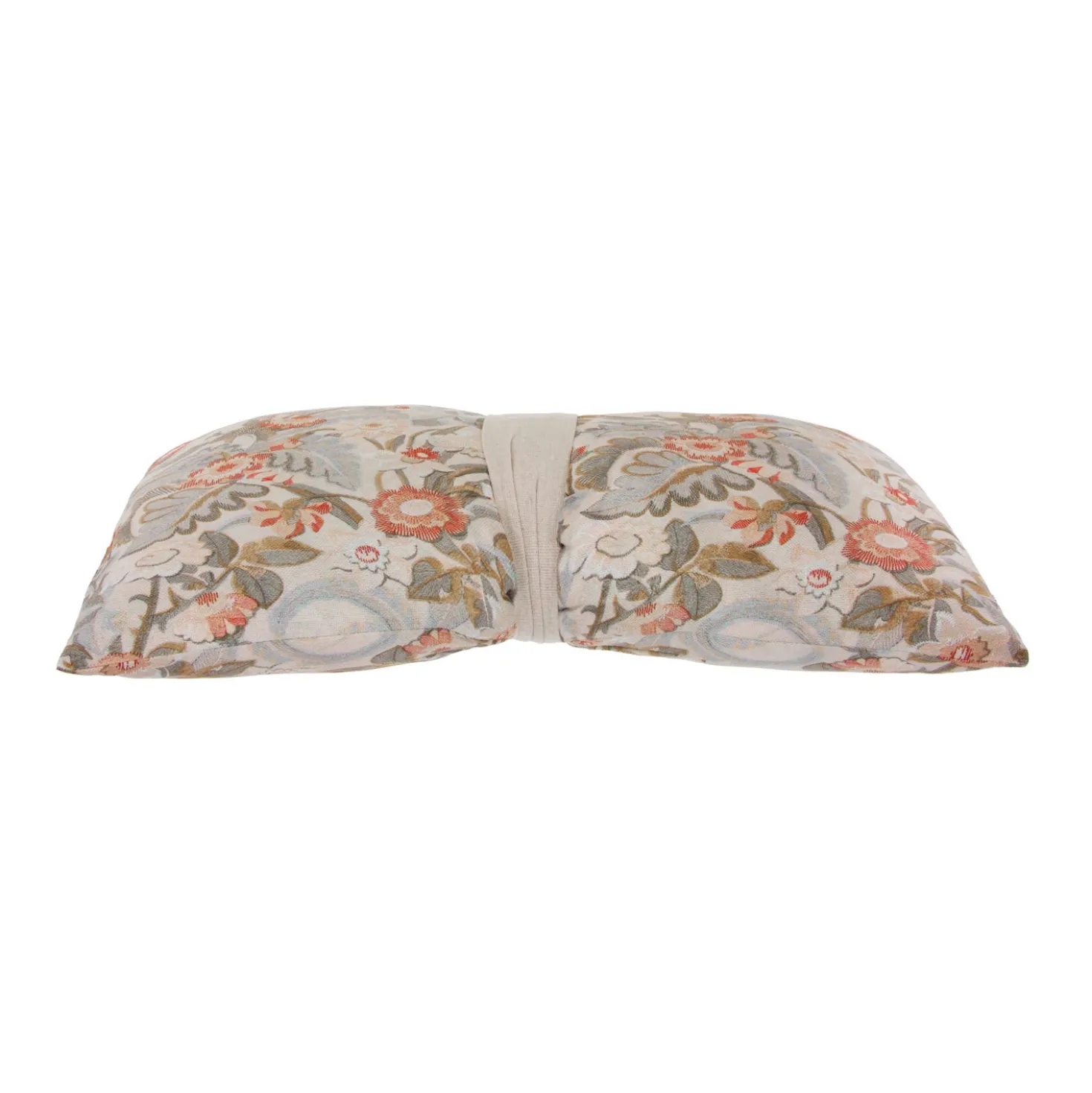 Cuscino divano 33x50 cm fiori corallo