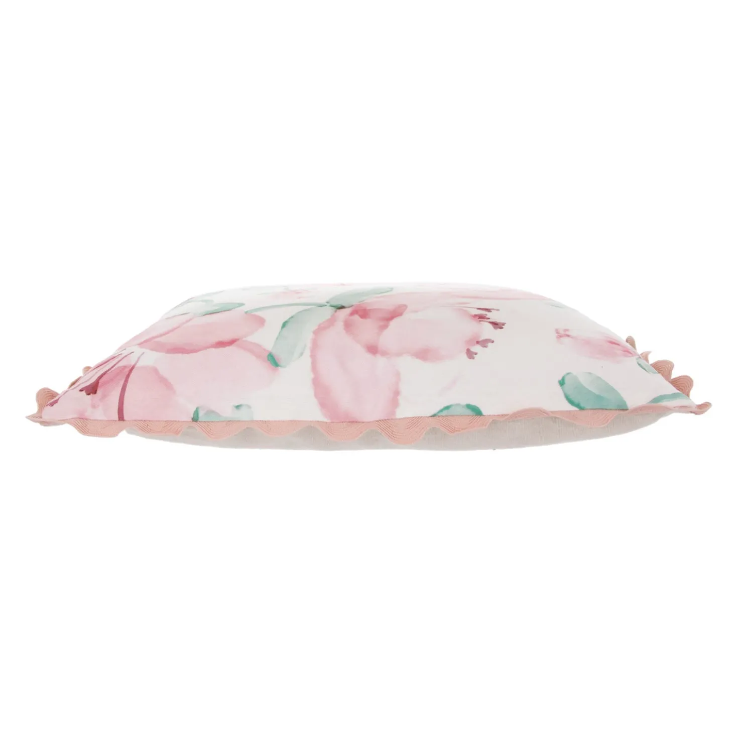 Cuscino divano 45x45 cm fiori rosa