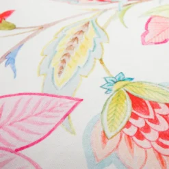 Cuscino divano 45x45 cm fiori rosa stilizzati
