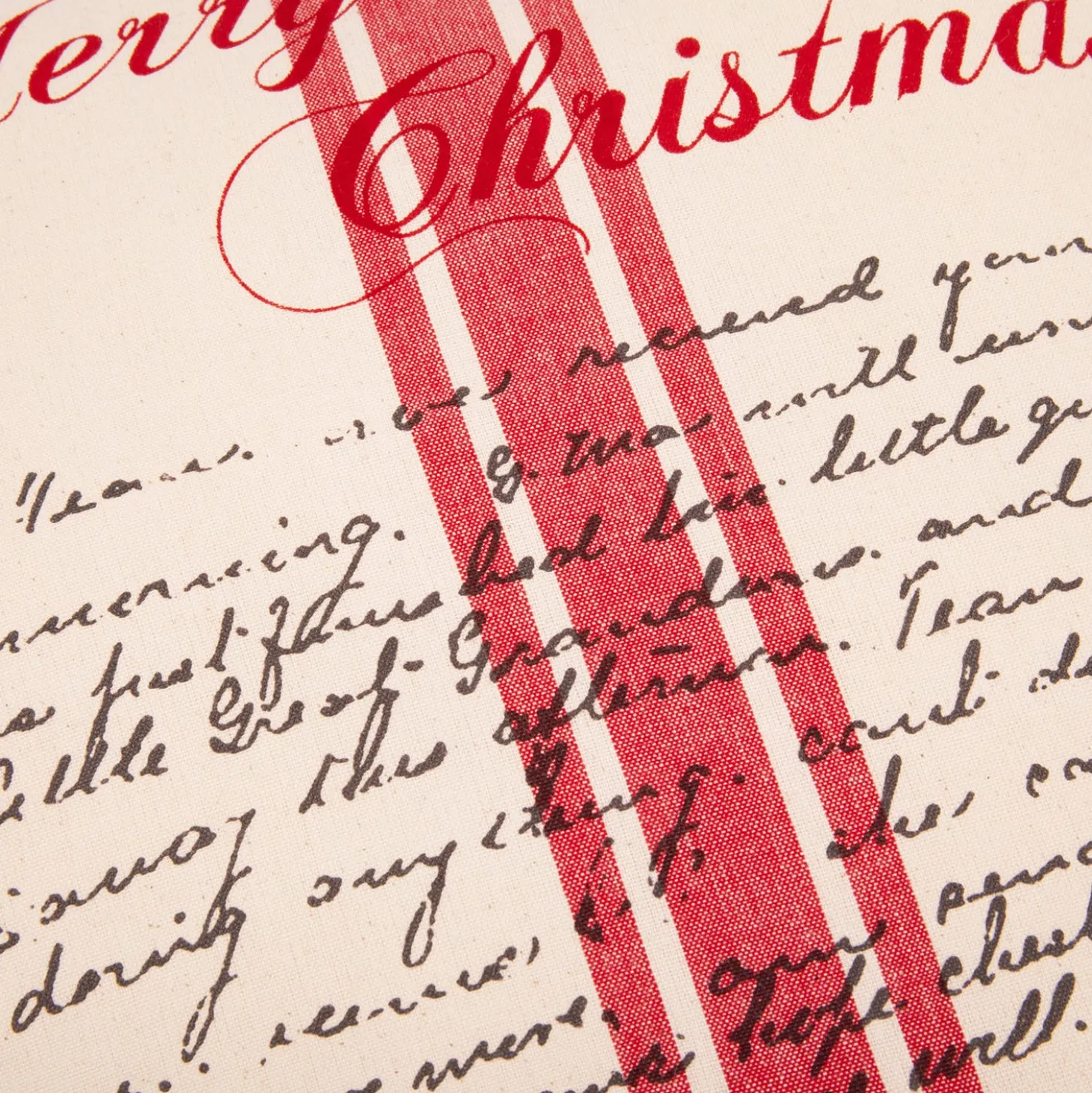 Cuscino divano 45x45 cm letterina Babbo Natale