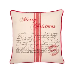 Cuscino divano 45x45 cm letterina Babbo Natale