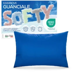 Cuscino guanciale fiocco memory Softy blu